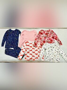 Lot Girls Cute Pajamas Size 5 Years Gap Cotton Excellent Condition